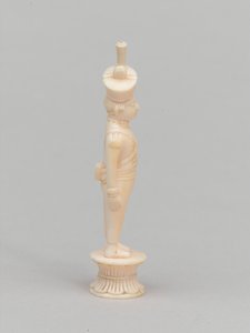 Peón blanco, pieza de ajedrez, India, circa 1820 de Indian School