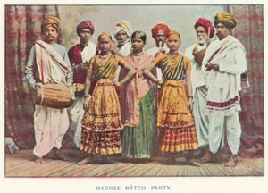 Nativos Indios: Fiesta de Natch en Madrás (foto coloreada) de Indian photographer