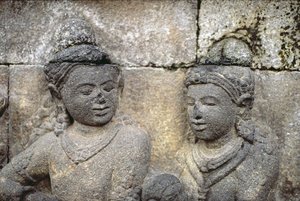 (Detalle) del exterior, 778-850 d.C. de Indonesian