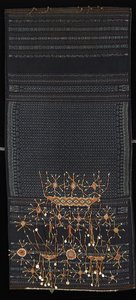 Falda ceremonial (lawo butu) (algodón, cuentas de vidrio, concha y metal) de Indonesian School