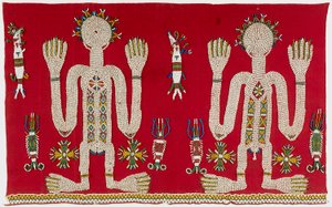 Falda ceremonial de mujer (Lau Hada) (tejido de algodón importado, conchas nassa, cuentas de cristal) de Indonesian School