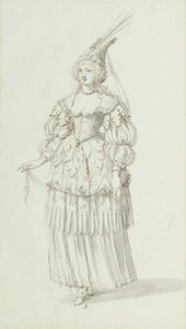 Cloris: boceto alternativo para Henrietta Maria, c.1631 de Inigo Jones