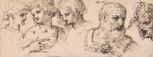 Cinco cabezas clásicas de Inigo Jones