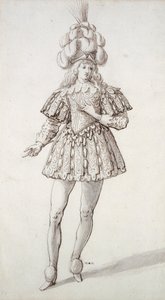 Mascarada con plumas y penacho de Inigo Jones