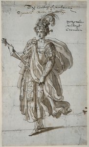 Reina Tomiris de los Masagetas, c.1609 de Inigo Jones