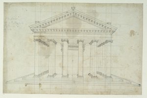 El Segundo Templo de Diana, c.1635 de Inigo Jones
