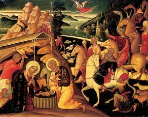 La adoración de los magos, 1500-25 de Ioannis Permeniates