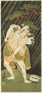 Sakata Sajūrō I como sirviente de un samurái de Ippitsusai Bunchō