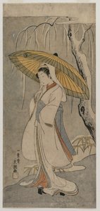 Segawa Kikunojo II as the Heron Maiden (from the series Ichimura Theater) de Ippitsusai Bunchō