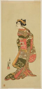 El actor Ichikawa Benzo en un papel no identificado de Ippitsusai Bunchō