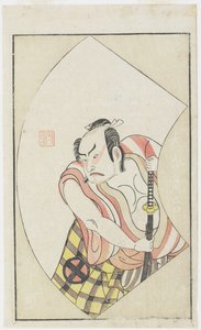 El actor O_tani Hiroji como Jukka, enero de 1770 de Ippitsusai Bunchō