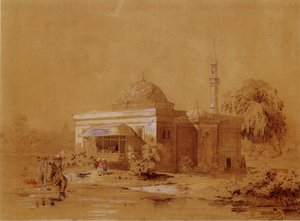 Proyecto del pabellón del Baño Turco en el Parque de Catalina de Tsarskoye Selo, c. 1850 de Ippolit Antonovich Monighetti