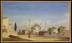 Haghia Sophia, Constantinopla, 1843 de Ippolito Caffi