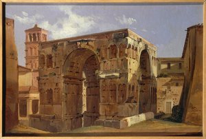Italia, Roma, Arco de Jano al pie de Via Velabro