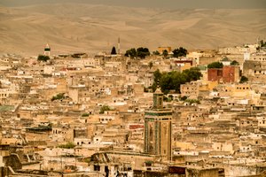 Vista de la medina de Fez, Marruecos, 2017 (foto) de Ira Block