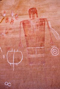 Arte rupestre de los Anasazi y otros pueblos de los primeros habitantes de las Cuatro Cor... de Ira Block