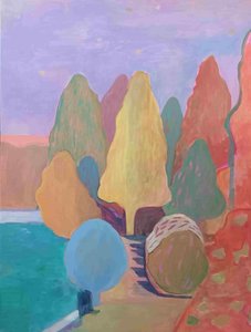Paisaje abstracto de ensueño