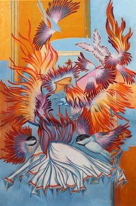 Recreado Chickadees, 2015 de Irina Corduban