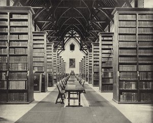 La biblioteca, Colegio de Maynooth (foto en blanco y negro)