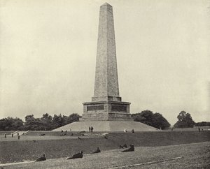 El Testimonial de Wellington, Phoenix Park (foto en blanco y negro) de Irish Photographer