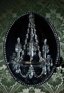 Candelabro de espejo, irlandés, finales del siglo XVIII de Irish School