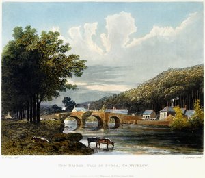 Puente Nuevo, Valle de Ovoca, Co. Wicklow, 1835 de Irish School