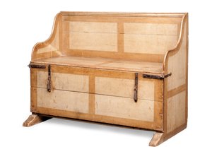 Cama-asiento inusual para niños, finales del siglo XIX de Irish School