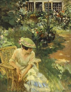 En el jardín de Irving Ramsay Wiles