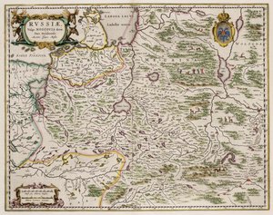 Mapa de Rusia Occidental De: Partes Septentrionalis et Orientalis, 1664 de Isaac Abrahamsz. Massa