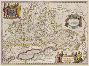 Mapa del Sur de Rusia De: Partes Septentrionalis et Orientalis, 1664 de Isaac Abrahamsz. Massa