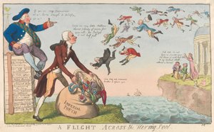 Ein Flug über den Heringsteich de Isaac Cruikshank