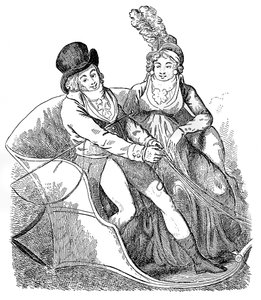 Un jilguero y su amante, 1796 de Isaac Cruikshank