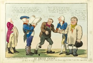 ¡Una Unión Irlandesa! de Isaac Cruikshank