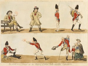 ¿Sería un soldado? o la historia de la expedición bélica de John Bull, 1793 de Isaac Cruikshank