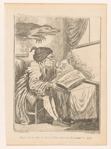 Investigador en Hertfordshire Virtuoso y una mosca Escenas de género de diferentes partes de Inglaterra y Gales (título de la serie) Excursiones excéntricas o bocetos literarios y pictóricos de semblante, carácter y país (título de la serie) de Isaac Cruikshank