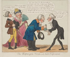 Die Hoffnungen der Familie auf dem Weg zur Bevorzugung de Isaac Cruikshank