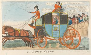 Der Union-Kutsche de Isaac Cruikshank