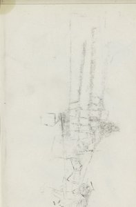 Abklatsch del dibujo de tiza en la hoja 25 verso de Isaac Israels