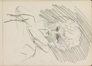 Busto de mujer con rizos de Isaac Israels