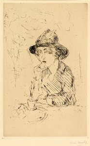 Dama en la mesa del desayuno de Isaac Israels