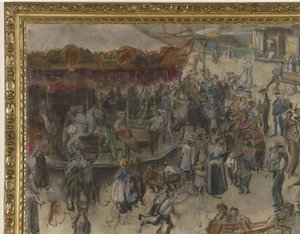 Carrusel en Ámsterdam de Isaac Israels