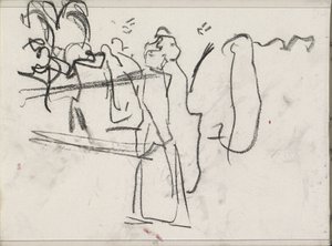 Figuras, posiblemente caminando de Isaac Israels
