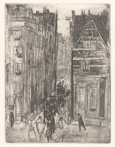 Gasthuismolensteeg en Ámsterdam de Isaac Israels