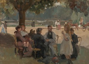 En el Bosque de Boulogne, cerca de París de Isaac Israels