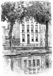 Casa de Israels, vista desde el parque, c1880-1882