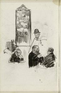 Hombres en un establecimiento de Isaac Israels