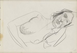 Desnudo femenino reclinado de Isaac Israels