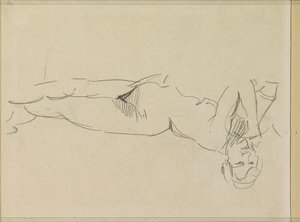 Desnudo femenino reclinado de Isaac Israels