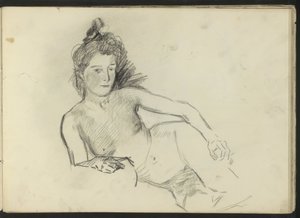 Desnudo femenino reclinado de Isaac Israels