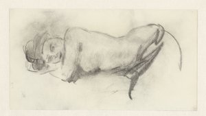 Desnudo femenino recostado de Isaac Israels